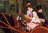 Mary Cassatt Woman And Child Driving painting